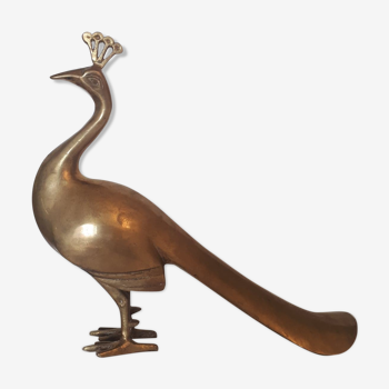 Brass peacock