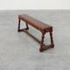 Antique English oak farmhouse bench, UK ca. 1850