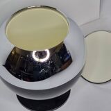 Coldy Lux ice bucket, spherical design in chrome and black metal, years.