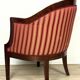 Elegant classic style armchair for the living room, walnut veneer and finished