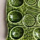 Egg dish barbotine rooster