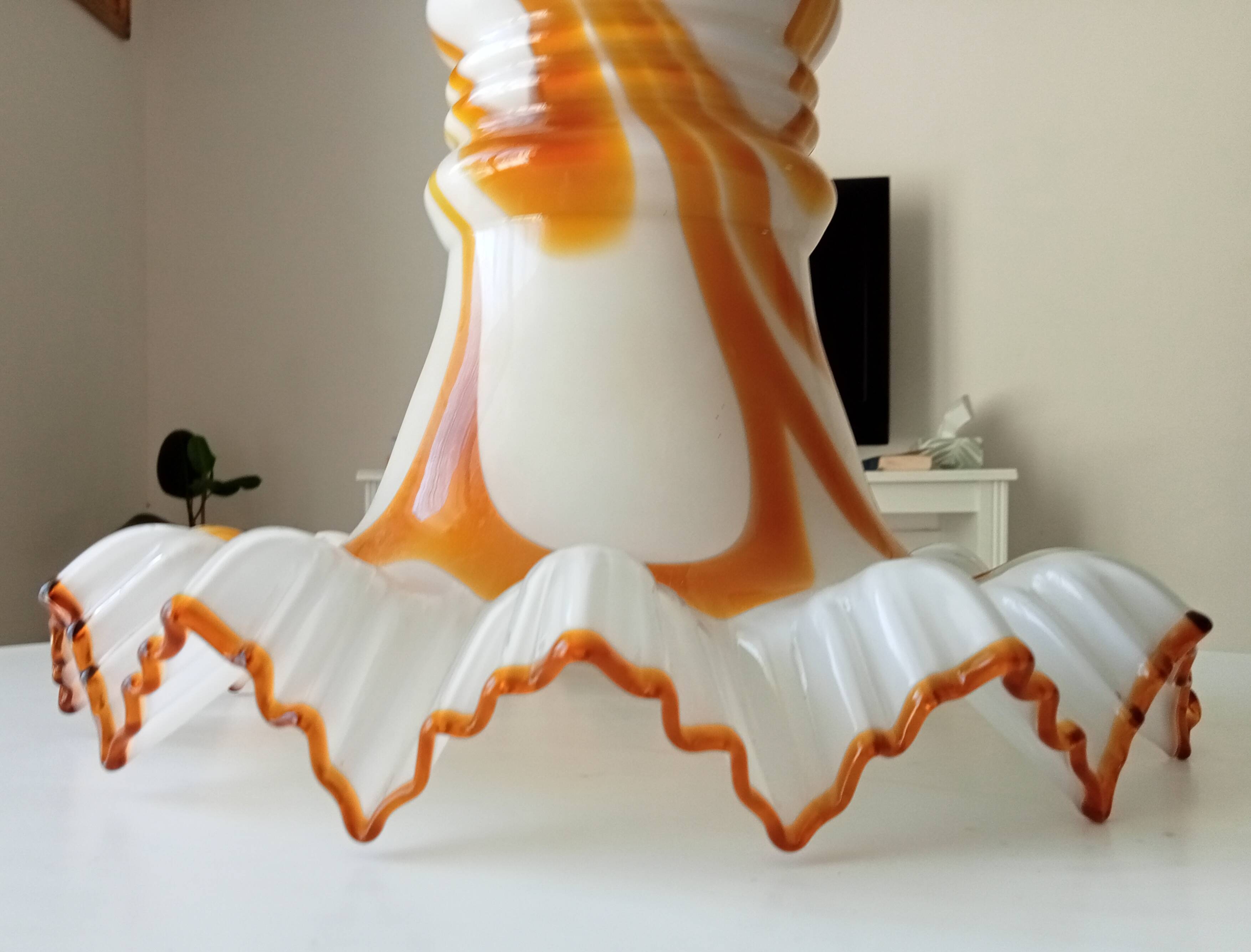 Lampshade Murano pendant light vintage 60s