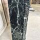 Louis XV style fireplace in green marble, 1900s