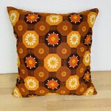 Vintage 70s flower cushion 38 x 38 cm