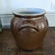 Glazed stoneware confit pot