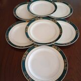 Assiettes plates Céranord, modèle Kléber