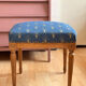 Louis Philippe stool reupholstered