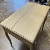 Vintage side table, oak top