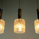 Mid century modern 3-light pendant lamp by hillebrand