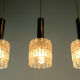 Mid century modern 3-light pendant lamp by hillebrand
