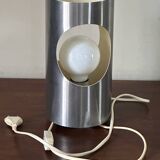 Vintage tube stainless steel lamp, 70s design