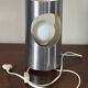 Vintage tube stainless steel lamp, 70s design