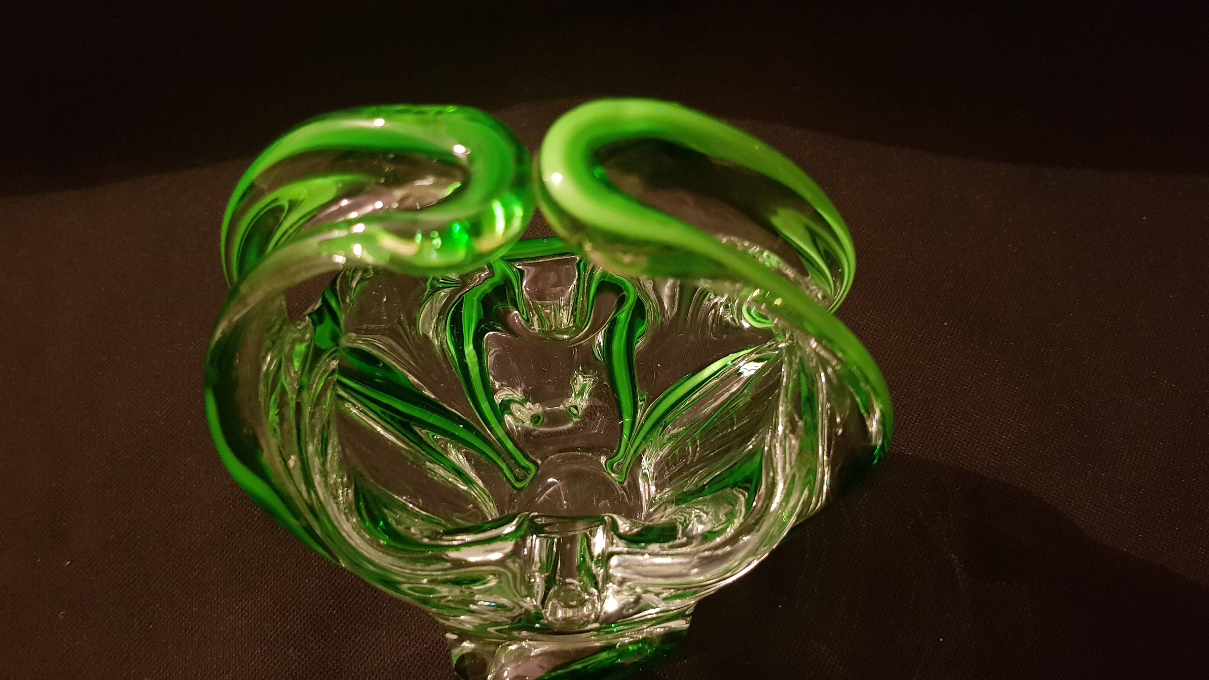 Crystal ashtray bowl in Murano style