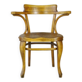 Thonet office chair No. 6150 from 1911, saddle wood seat - Bentwood -