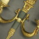 Pair of torchand and swan sconces, Empire style