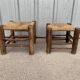 Lot de 2 tabourets anciens