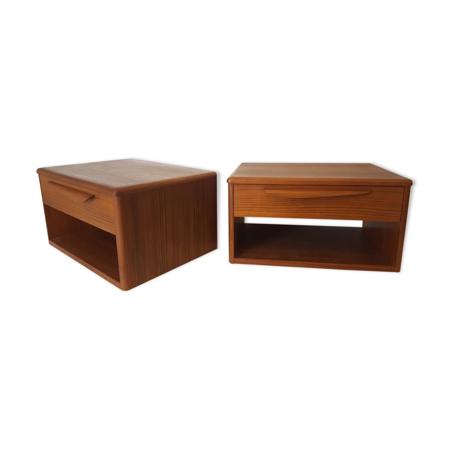 Scandinavian 1960 suspended bedside tables