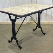 Bistro table - modern work, cast iron base