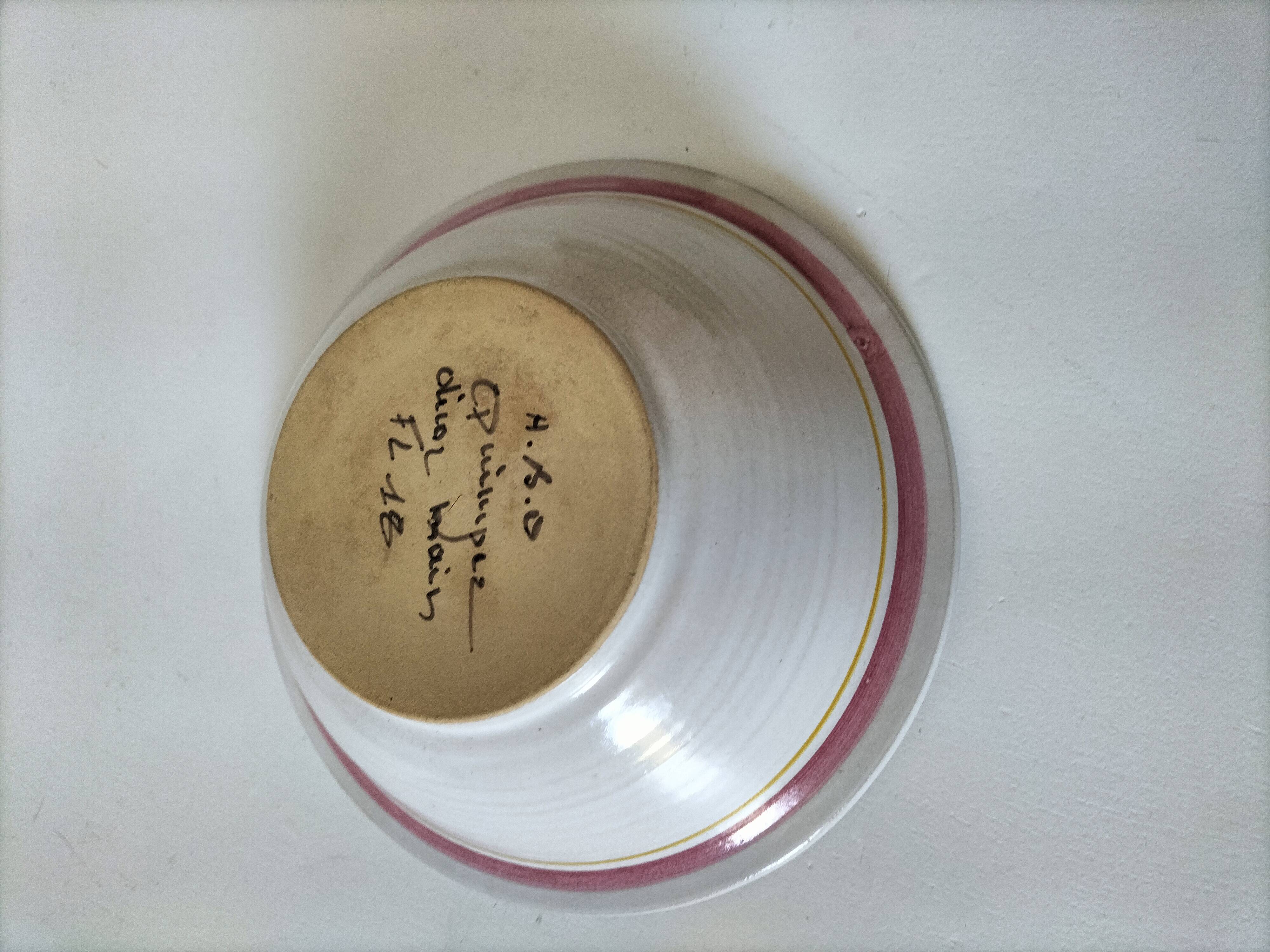 Small bowl Keraluc Quimper – hand-painted floral decoration