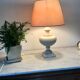 Vintage travertine lampfoot