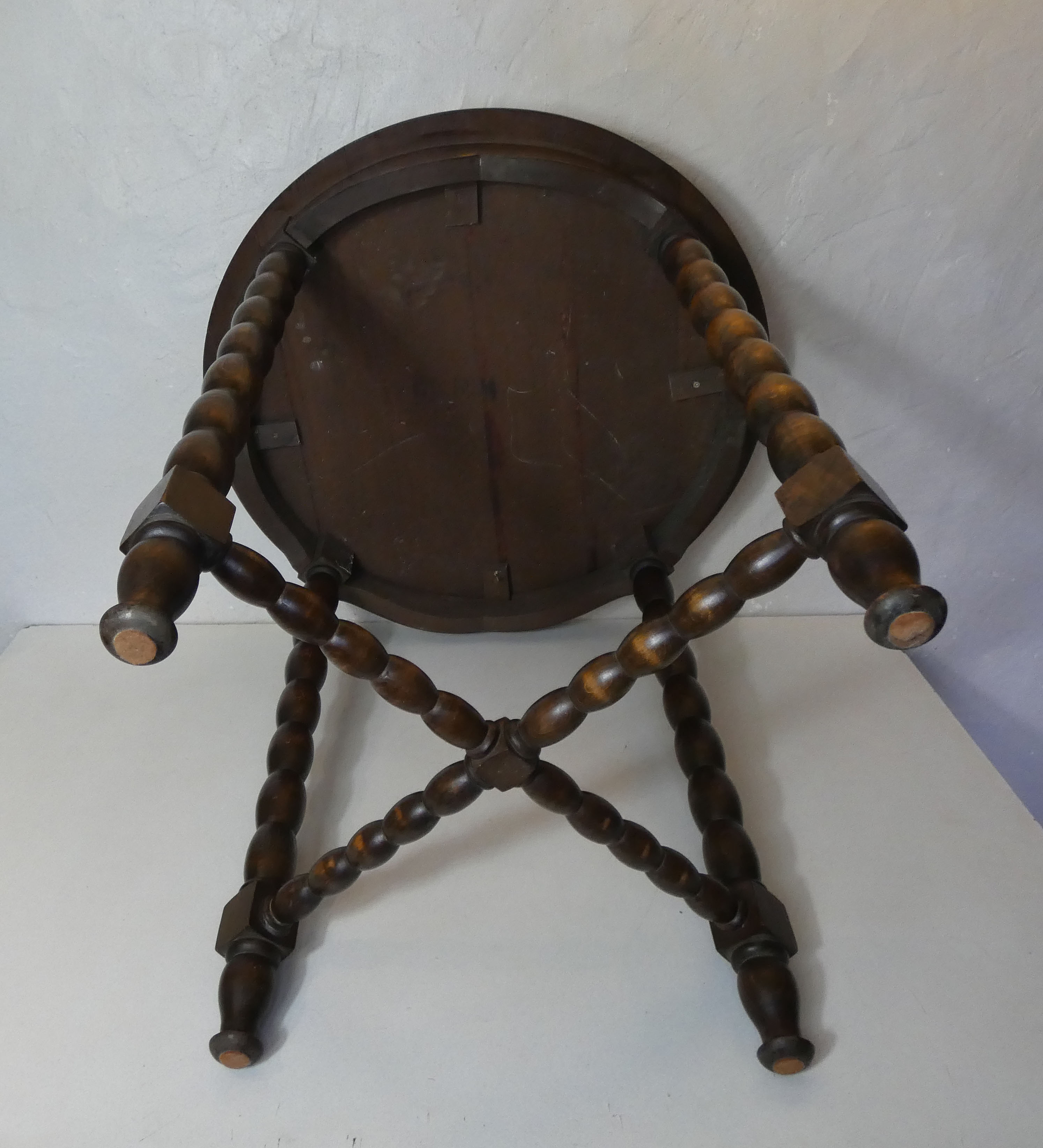old Breton folk art table