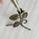 Small vintage metal soliflore vase, very lightweight.