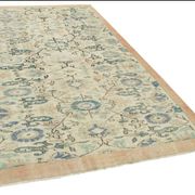 One of a kind hand knotted Turkish beige rug 153 cm x 262 cm
