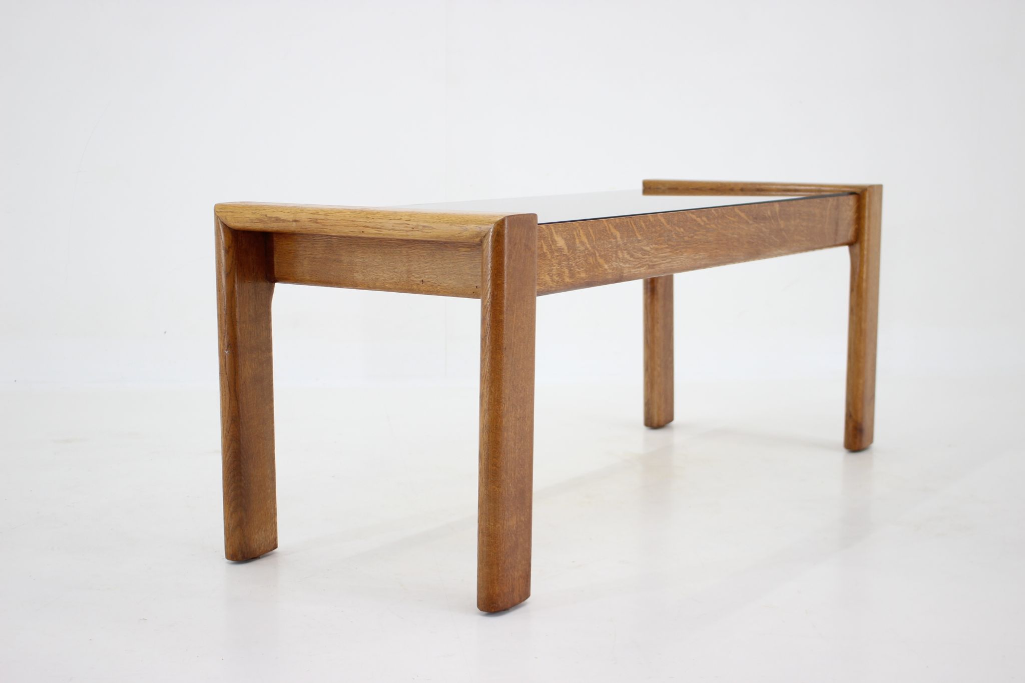 1960s Oak and Glass Coffee Table, Finland