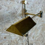 60s 70s wall lamp articulated brass Relco Made in Italy Design