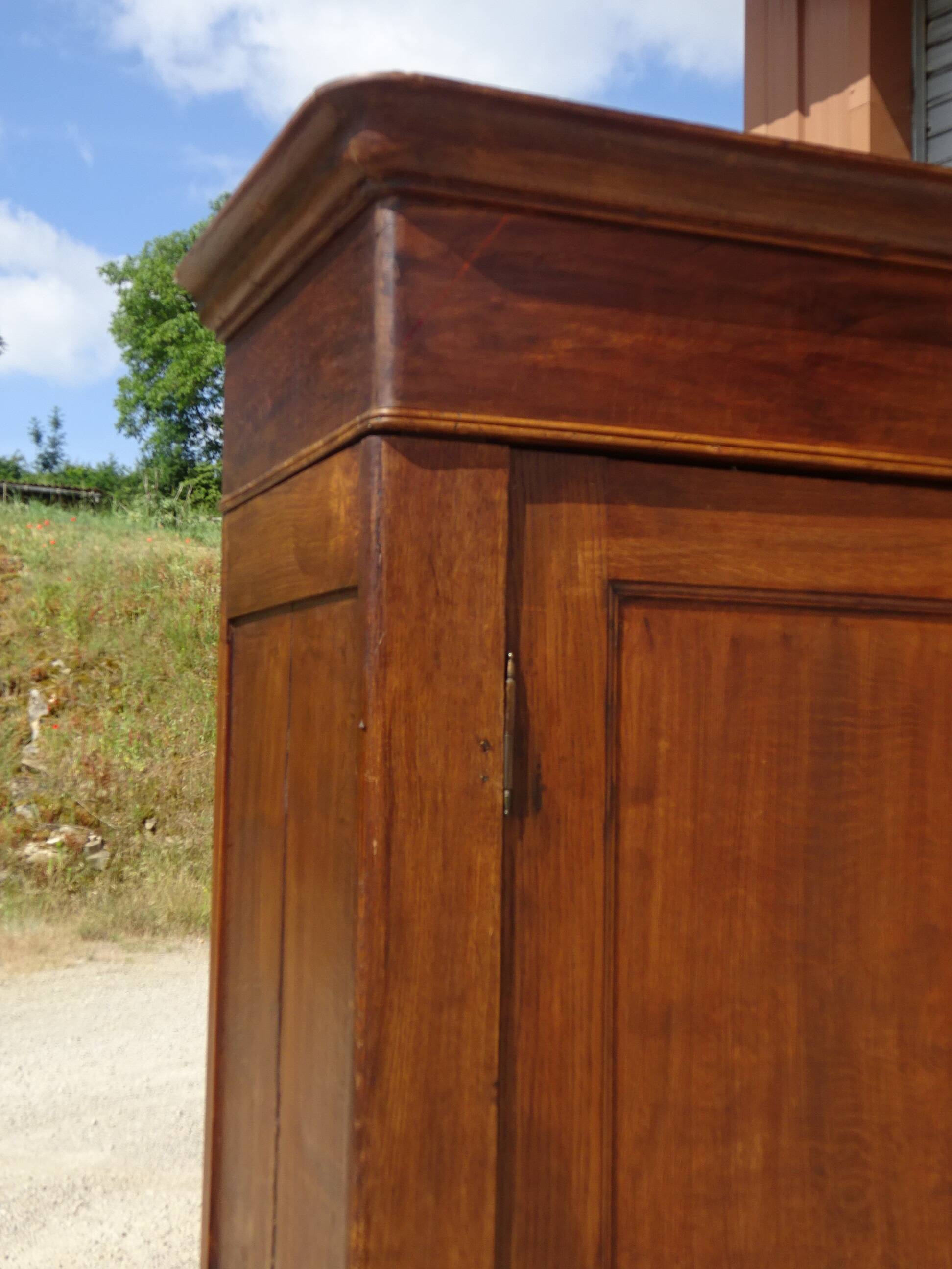 Large Parisian wardrobe in solid oak