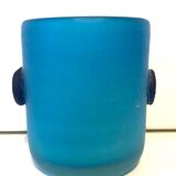 Blue Blown Glass Vase