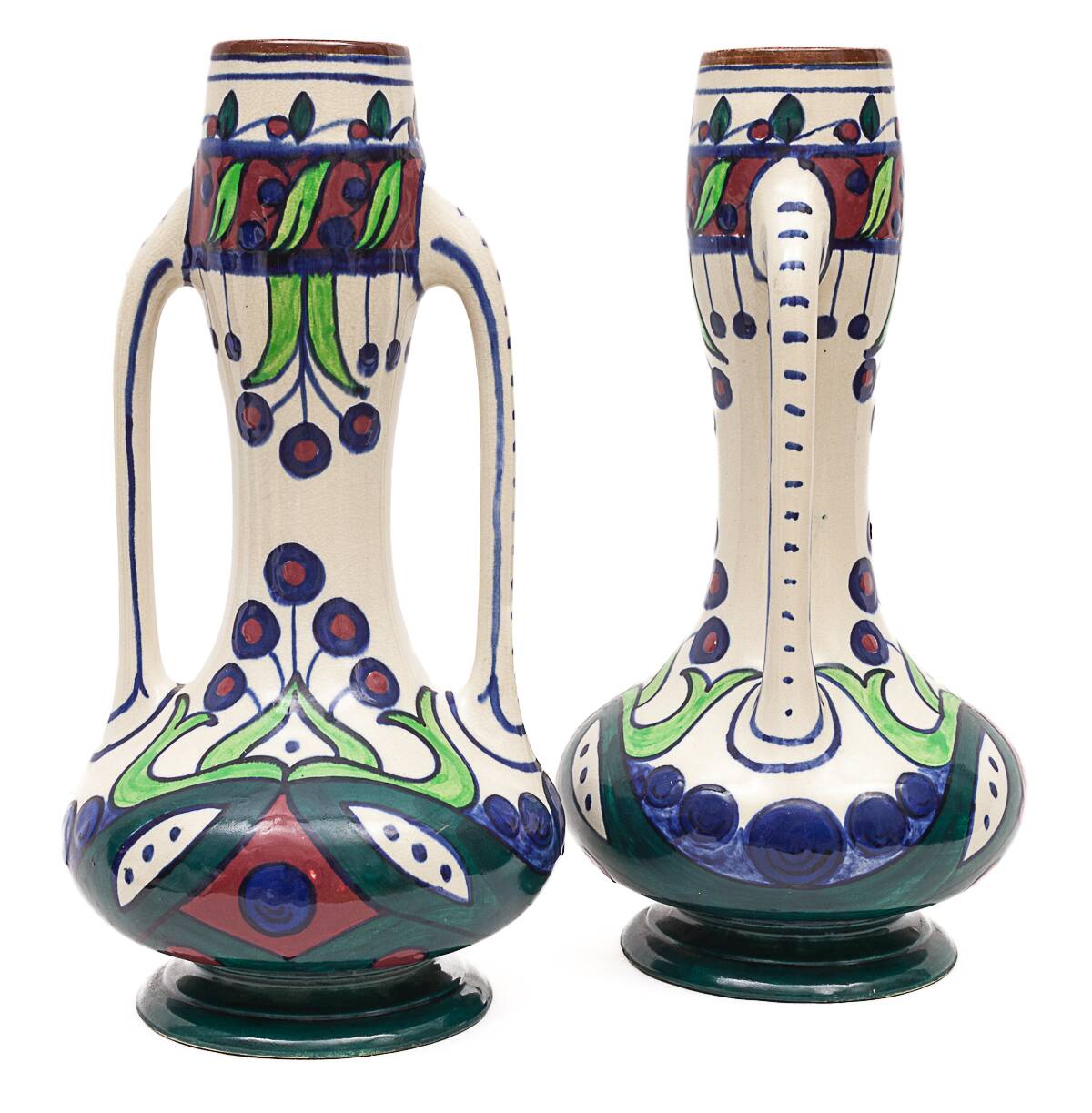 Pair of Art Nouveau vases