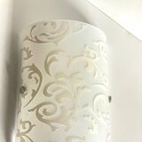 Polished and screen-printed glass sconce by eglo