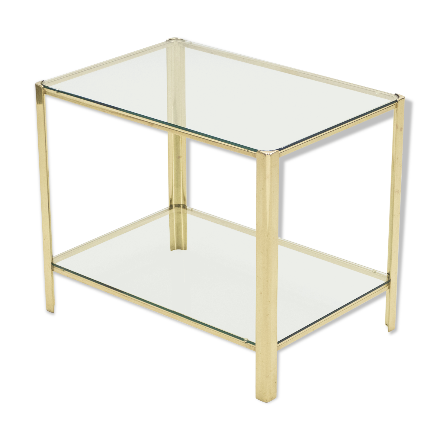 Gilded brass coffee table edited, numbered and signed Broncz