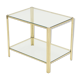 Table basse en laiton doré éditée, numérotée et signée Broncz