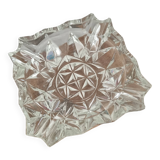 Old glass ashtray, square