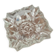 Old glass ashtray, square