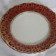 Two dessert plates, Bavarian porcelain garnet and gold