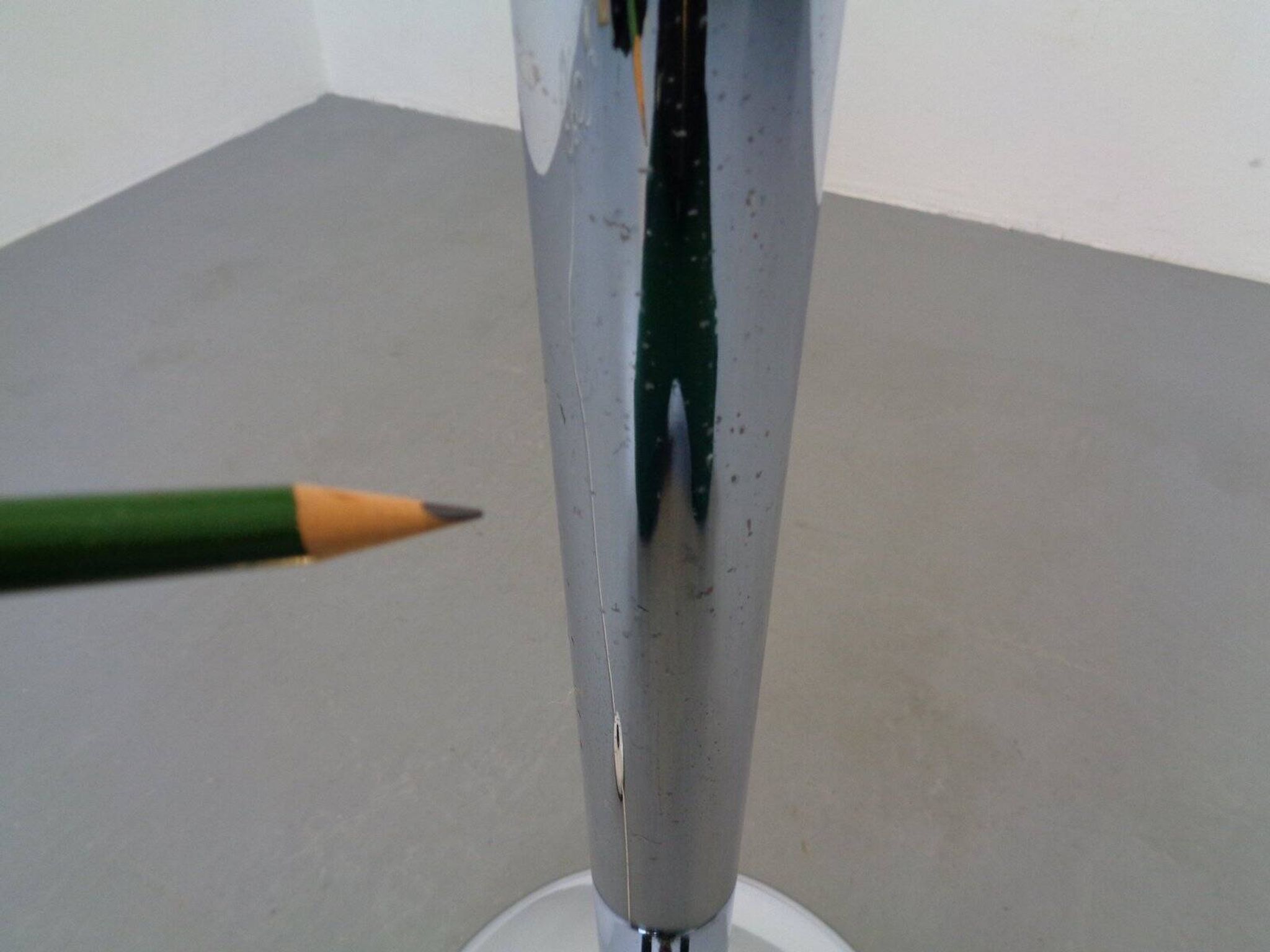 Large chrome-plated floor lamp from Staff, 1960s