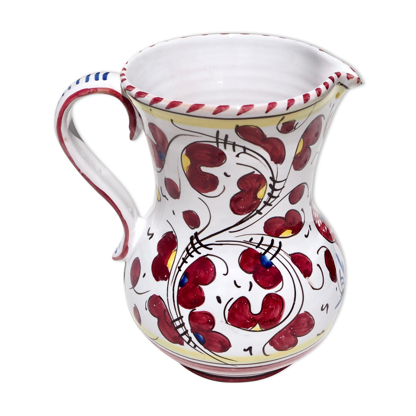 Italian ceramic pitcher
