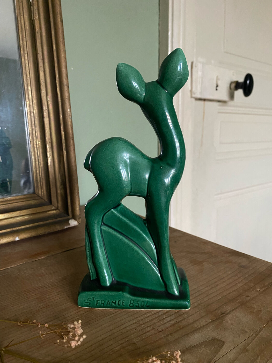 Biche en faïence de Saint Clément Charles Lemanceau