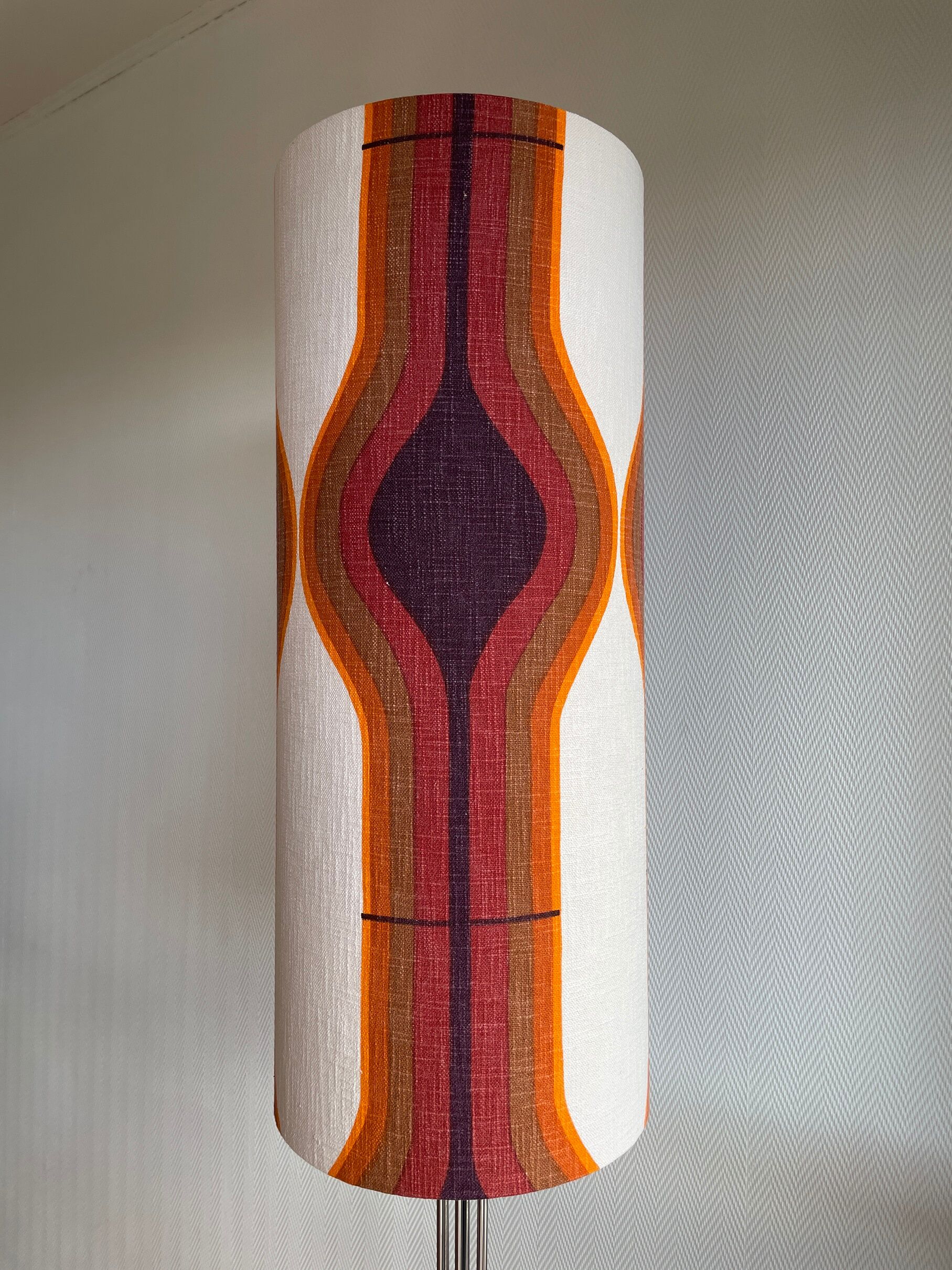 Lampshade Metropolis fabric 70s