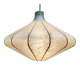 Modern mid-century Cocoon pendant lamp by Friedel Wauer for Goldkant Leuchten, 1960s.