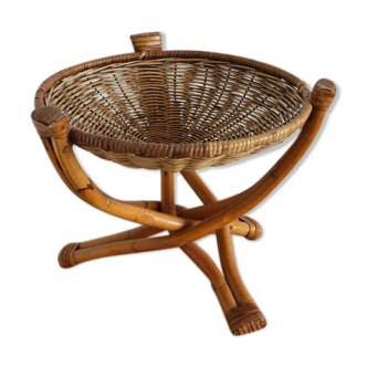 Rattan tabouret