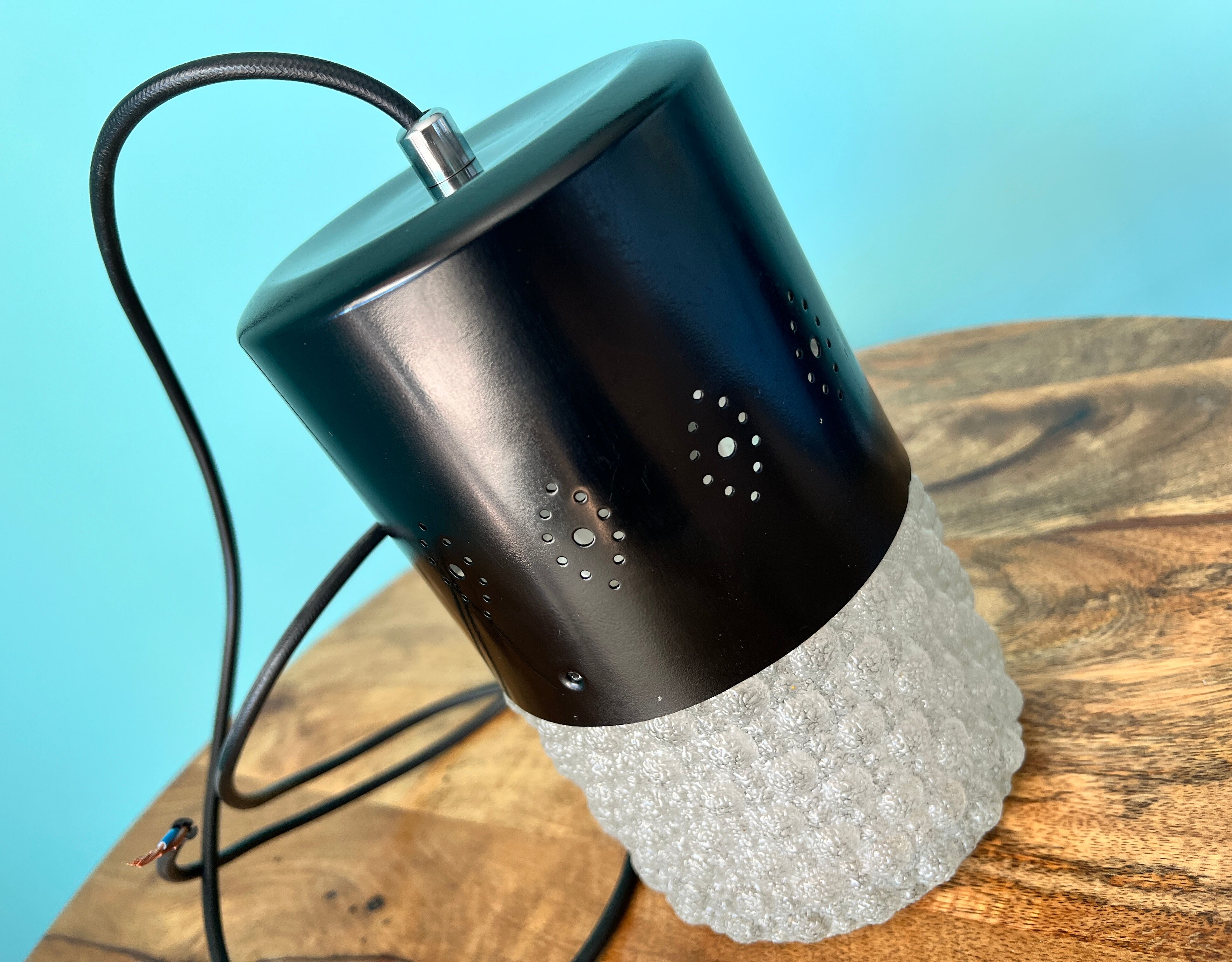 Mid century lamp / home decor from the 1960s / ceiling pendant shade lamp