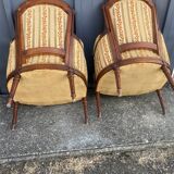 Pair of Louis XVI style armchairs