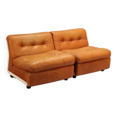 Fauteuils Amanta B&B vintage design Mario Bellini Italie années 1970