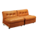Fauteuils Amanta B&B vintage design Mario Bellini Italie années 1970