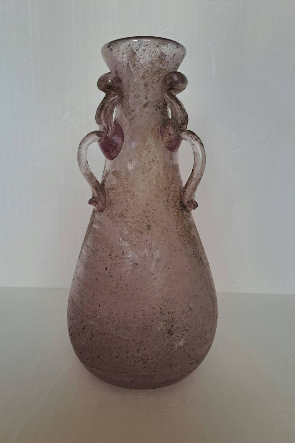 Large Murano scavo glass vase h 37 cm