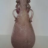 Large Murano scavo glass vase h 37 cm